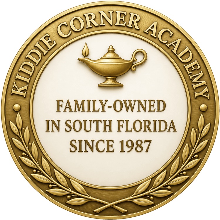 KIDDIE CORNER ACADEMY. FAMILY-OWNED IN SOUTH FLORIDA SINCE 1987.