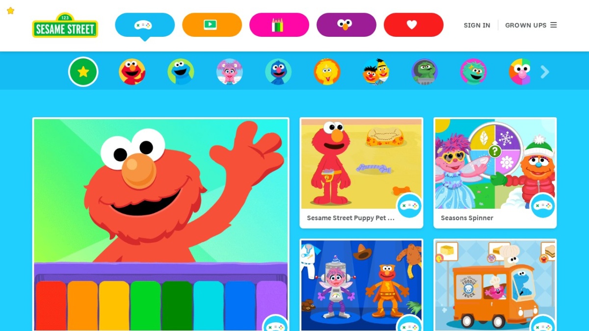 Juegos de Plaza Sésamo — Sesame Street